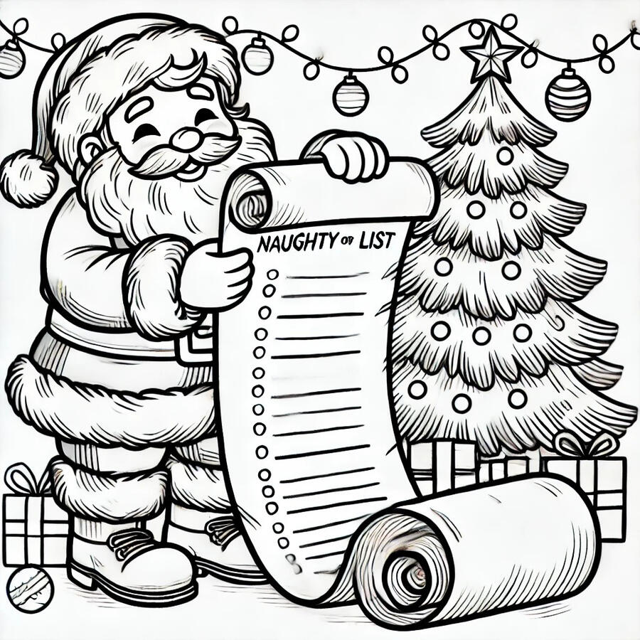 Santa and his list